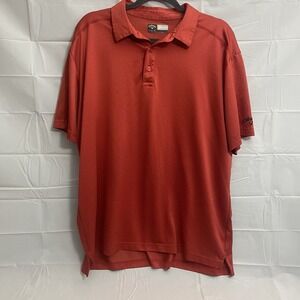 Callaway Polo Shirt‎ Mens XL Red Opti Dri Golf Short Sleeve **FLAW** (111)